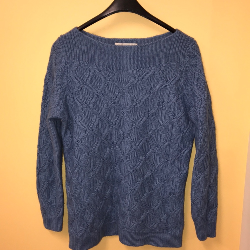 Knit sweater with wide scoop by Loft